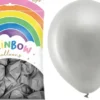 Balloner sølv 23 cm 100-pak