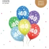 Ballon 40 metallic mix 6-pk