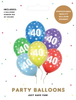 Ballon 40 metallic mix 6-pk