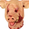 Blodigt grisehoved maske