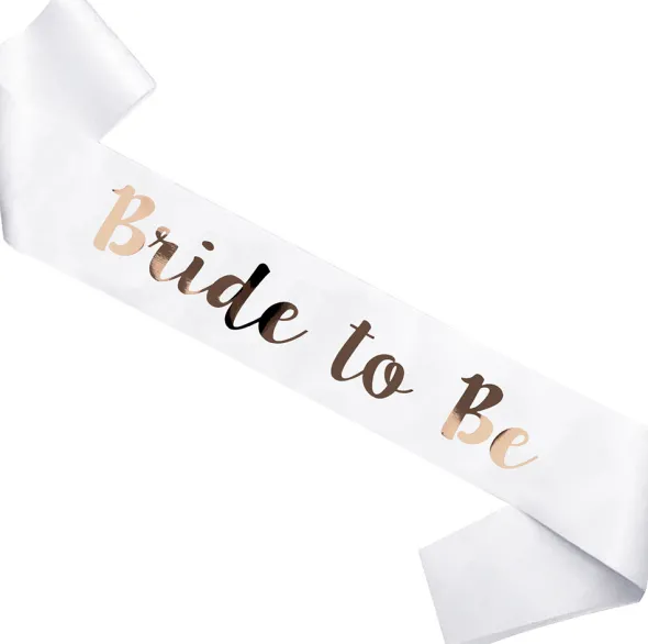Bride to be skråbånd, hvid