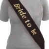 Bride to be skråbånd, sort