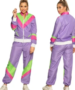 Campinghabit 80er lilla, XL