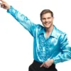 Disco skjorte turkis, L