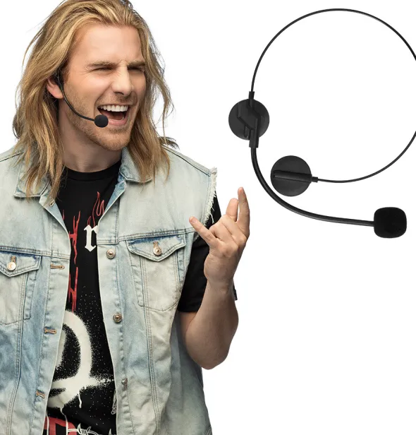 Falsk headset med mikrofon