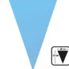Flagguirlande lyseblå 10 m