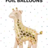Folieballon giraf 80x102 cm