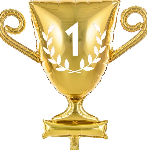Folieballon pokal guld