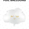 Folieballon sky 51x35 hvid