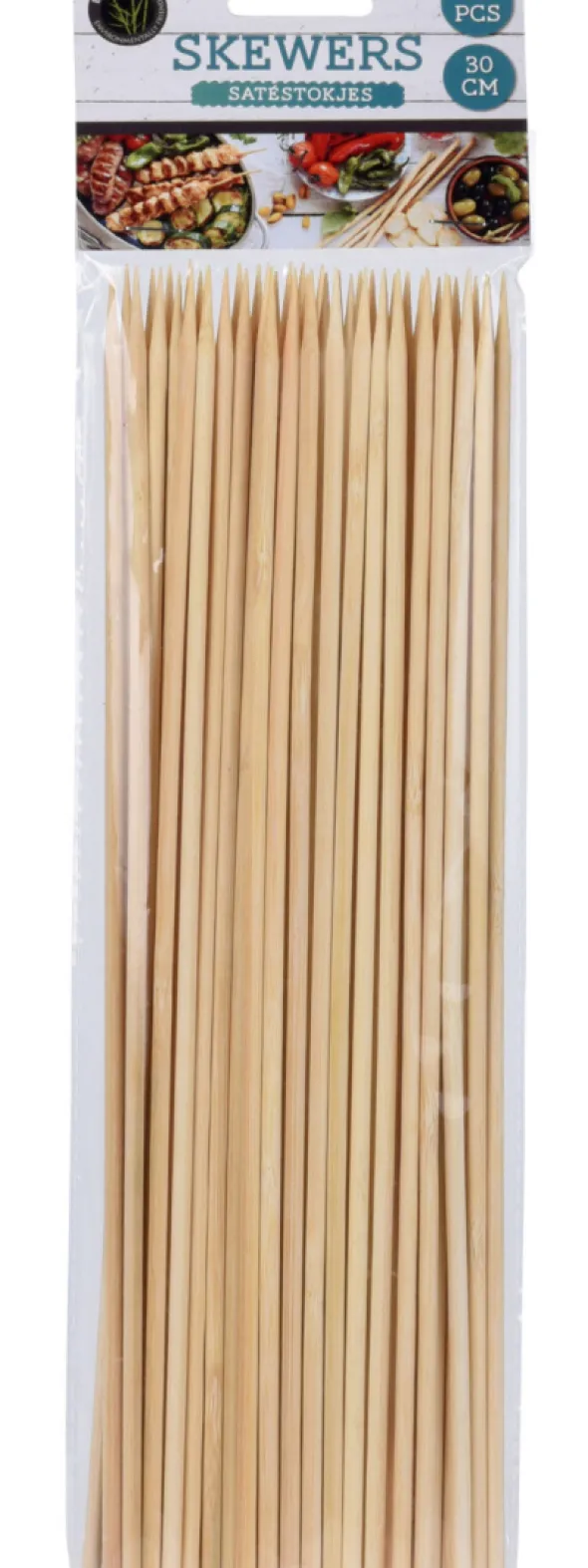 Grillspyd bambus 30 cm 50-pak