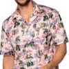 Hawaii skjorte flamingo L