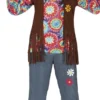 Hippie kostume mand, str. L