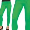 Leggings, neon grøn, str. L