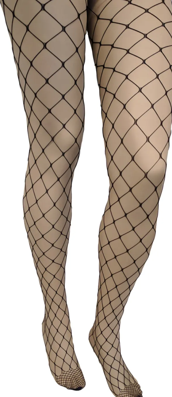 Netstrømper, stor-masket