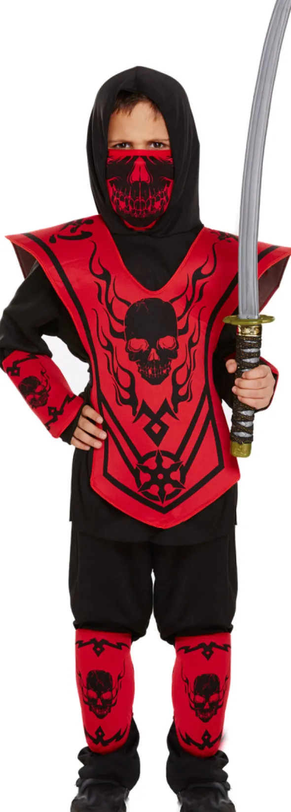 Ninja kostume 7-9 år