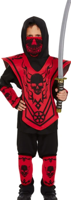 Ninja kostume 4-6 år