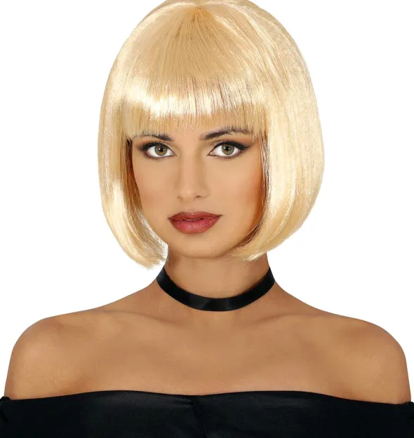 Pagehår paryk, blond