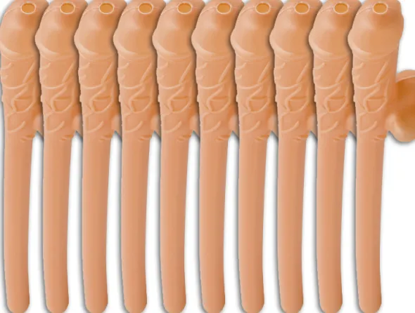 Penis sugerør 10-pak