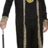Pimp kostume sort m/leopard