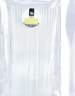 Plastik bestik, knive 25-pak