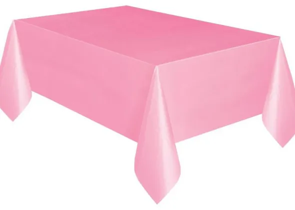 Plastikdug lyserød 137x274 cm
