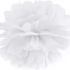 Pompom papir 35 cm hvid