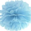 Pompom papir 25 cm støvblå