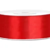 Silkebånd rød 25 mm x 25 m