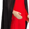 Sort kappe med hætte 140 cm
