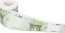 Toiletpapir 100 Euro-sedler
